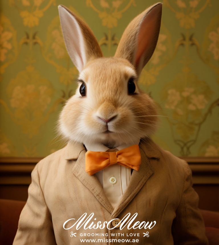Grooming for aging rabbits