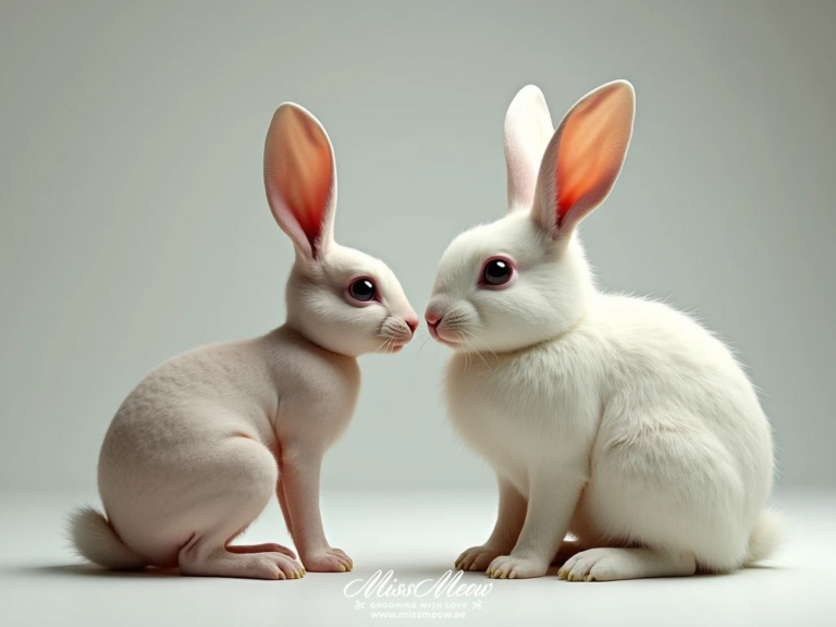 Wooly and Non-Wooly Rabbits