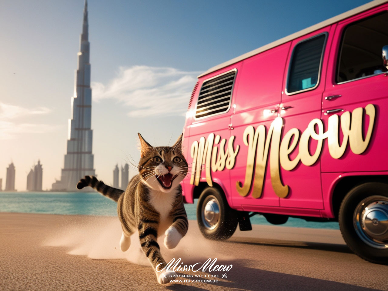miss meow mobile grooming Dubai