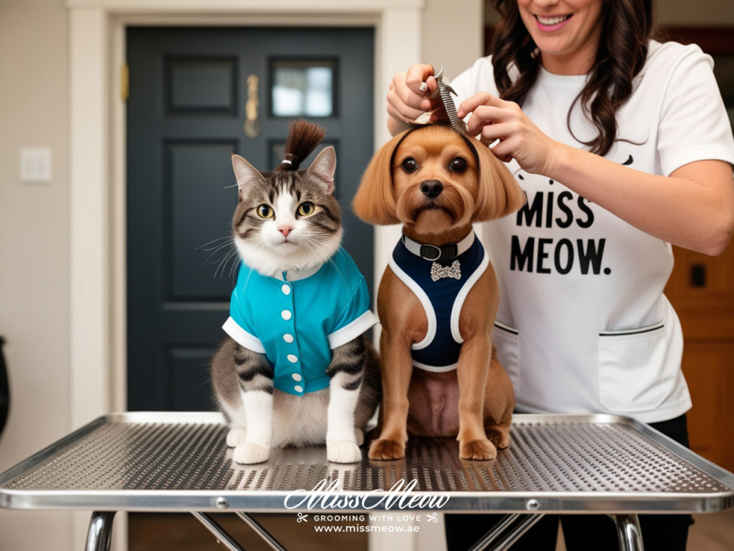 professional cat and dog grooming at home