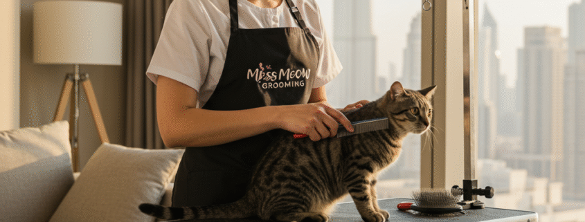 Home cat grooming Dubai