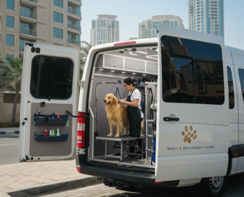 Top mobile pet grooming Dubai
