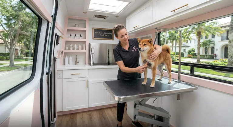 Can You Groom an Aggressive Dog in a Mobile Van?